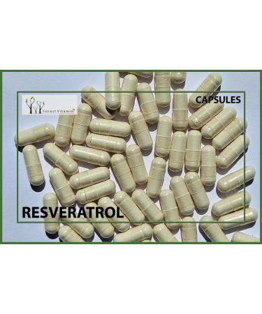 Forest Vitamin Natural Resveratrol Extract - 60 Capsules (Polygonum Cuspidatum) - 100mg Standardized 98% Resveratrol for Health & Beauty - International Shipping Available - Buy Online on GoSupps.com