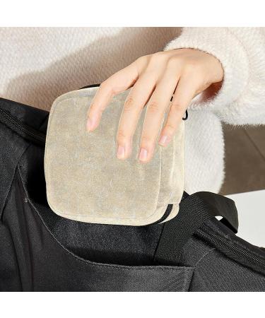 Marble Sanitary Napkin Storage Bag | Portable First Period Pads Holder | Girls Travel Makeup Bag | Multicoloured - 19 - Buy Online on GoSupps.com