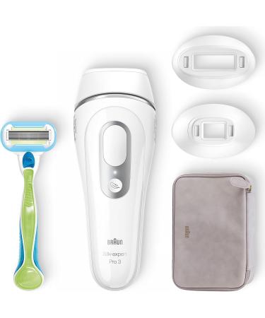 Braun IPL Silk Expert Pro 3 Hair Removal System | Gentle on Sensitive Skin | Venus Razor & Precision Head | White/Lilac - Buy Online on GoSupps.com