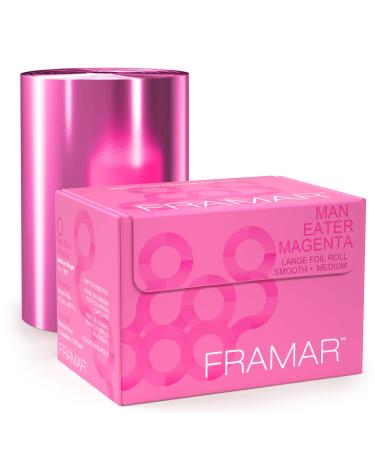 Framar Magenta Aluminum Foil Roll, Hair Foils for Highlighting - Medium 1600 ft
