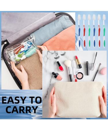 50 Pcs Bulk Travel Toothbrush Pack - Individually Wrapped Medium Soft Bristle Disposable Toothbrushes for Adults & Kids - Ideal for Hotels & Travel - Buy Online on GoSupps.com