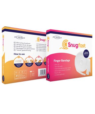 Snugfast Finger Tubular Gauze Bandage Dressing with Applicator 1.5cm x 20m Roll