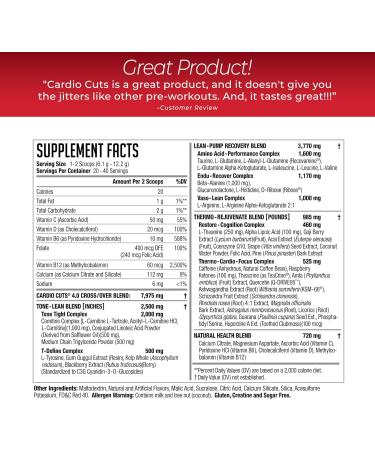 NDS Nutrition Cardio Cuts 4.0 Cherry Slush 8.6 oz - Energy-Boosting Pre-Workout Supplement - Buy Online on GoSupps.com