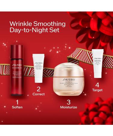Shiseido Wrinkle Smoothing Day-to-Night Set | Benefiance Cream Serum & Eye Cream | Shop Now - $130 Value - Buy Online on GoSupps.com
