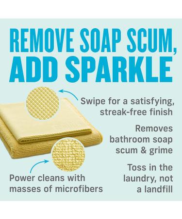 Premium E-Cloth Bathroom Cleaning Kit - Reusable Microfiber for Shower & Bathtub | 100 Wash Guarantee - Buy Online on GoSupps.com