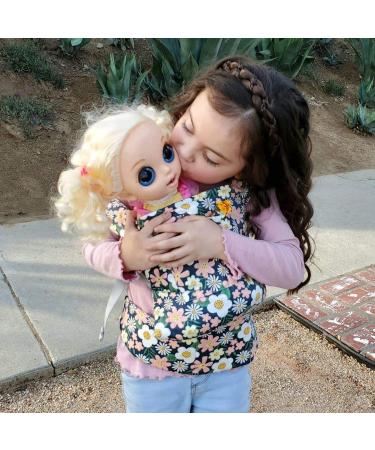 Buy Bebamour Doll Carrier for Girls | 3 in 1 Soft Baby Sling | 100% Cotton Doll Accessories (Green Flower) - International Shipping Available - Buy Online on GoSupps.com