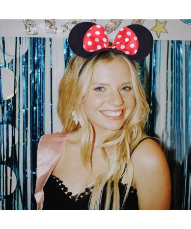 EUPSIIU 4 Pieces Mouse Ears Headband Red Bow Headbands And Pink Bow Headbands Cosplay Party Headband for Adults and Kids Fancy Dress Costume Head Band for Daily Wear Party Festivals Multi - Buy Online on GoSupps.com