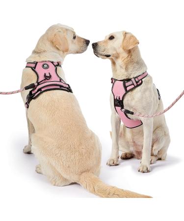 NESTROAD Small Pink Dog Vest Harness & Lead Set - Size S for Puppy Dogs - Reflective & Easy Control Handle - Training & Walking Harness - Buy Online on GoSupps.com