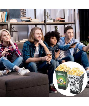 12-Piece Football Gift Box | Snack Bags Popcorn & Sweets for Birthdays Film Nights Carnivals & Weddings - Buy Online on GoSupps.com