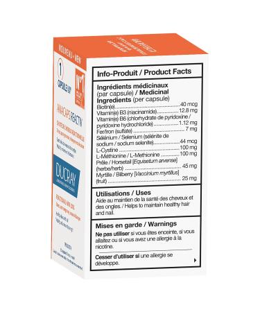 Ducray - Anacaps Reactiv - Reactional Hair loss - Healthy Hair & Nails - Vitality Volume & Strength - 30 Capsules - Buy Online on GoSupps.com