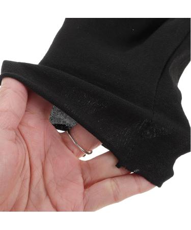 Milists 12 Pairs Black Cotton Gloves for Cosmetic Moisturizing & Jewelry Inspections - Size L Thicken - Buy Online on GoSupps.com