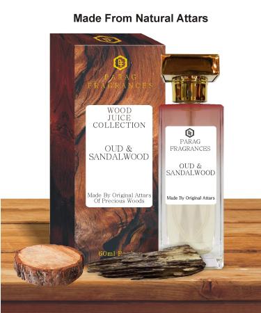 Parag Fragrances Oud-Sandal Attar 60ml Real Natural Perfume Spray For Man & Women Best Long Lasting Perfume Spray
