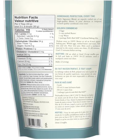 Bob's Red Mill Non-GMO Golden Cornbread Baking Mix 368 gr (Pack of 1) - Buy Online on GoSupps.com