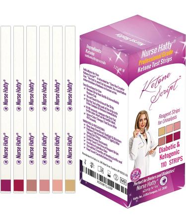 Nurse Hatty 110ct Ketone Test Strips - URS-1K - Extra Long for Accurate Results - Buy Online on GoSupps.com