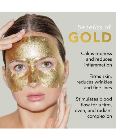 LAPCOS 24K Gold Hydra Collagen Face Mask (5 Pack) - Anti Wrinkle Treatment for Fine Lines & Puffiness - Korean Skin Care - Firm & Hydrated Skin - 5 Count - Buy Online on GoSupps.com