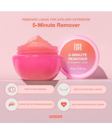 Curacoro Lash Gel Remover 10g - Professional Eyelash Extension Glue Dissolver Low Irritation Strawberry Scent - Ideal for Sensitive Skin - Buy Online on GoSupps.com