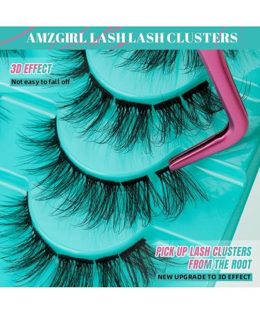 Lash Clusters 10 Pairs Cluster Lashes Wispy 3D Eyelash Clusters D Curl Fluffy Diy Lash Extensions at Home Natural Individual Lashes Cluster False Eyelashes(Dreamy 12-18mm) Dreamy(12-18mm) - Buy Online on GoSupps.com