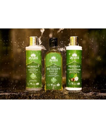 Ayumi Moringa & Neem Conditioner - Vegan Cruelty-Free Dermatologically Tested - 3 x 250ml | International Shipping Available - Buy Online on GoSupps.com