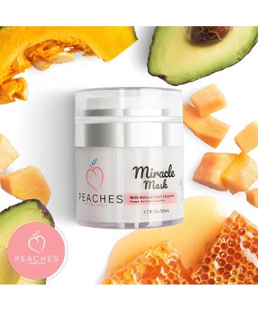 Miracle Skin Facial Mask 1.7 Oz - Hydrating Face Masks with Beeswax Avocado Oil & Pumpkin - Exfoliate & Revitalize Your Skin - Buy Online on GoSupps.com