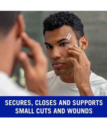 Nexcare Steri-Strip Wound Closure - Breathable Strips for Small Wounds Ideal After Sutures or Staples - 18 Count - Buy Online on GoSupps.com