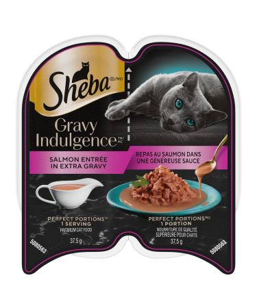 Sheba Gravy Indulgence Perfect Portions Adult Wet Cat Food Salmon Entr e in Extra Gravy 75g Tray (24 Pack)
