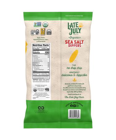 Late July Organic White Corn Tortilla Chips Dippers - 7.4 oz Bag - Buy Online on GoSupps.com