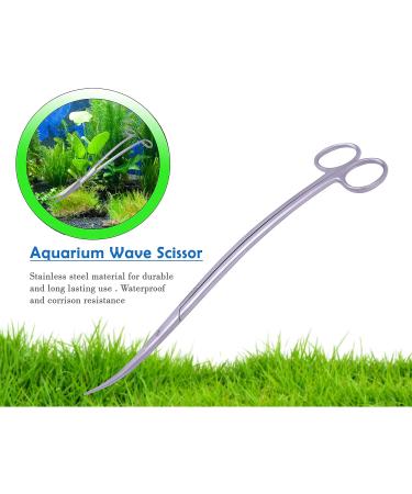 Innotech Aquarium Scissors - 30 CM Silver Wave Scissors for Aquatic Plants | Premium Aquarium Cleaning Tools - Buy Online on GoSupps.com
