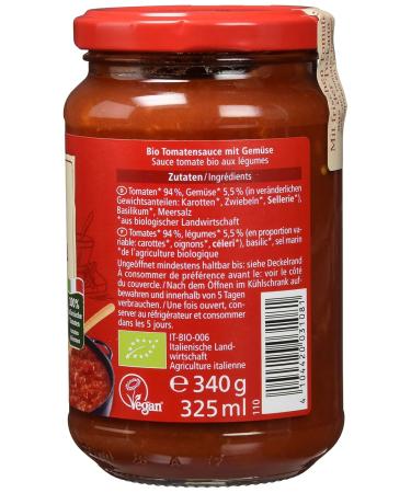 Alnatura Organic Tomato Sauce Toscana, 325 ml - Buy Online on GoSupps.com