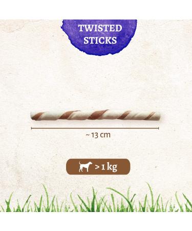 8in1 Delights Beef Twisted Sticks for Sensitive Dogs - Healthy High-Quality Beef Treats 70 Pieces (2-Pack) - Buy Online on GoSupps.com