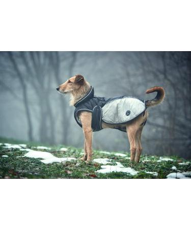 Shop HUNTER Uppsala Extreme Dog Coat - Winter Water-Repellent & Reflective | Size 65 Black/Grey - International Shipping! - Buy Online on GoSupps.com