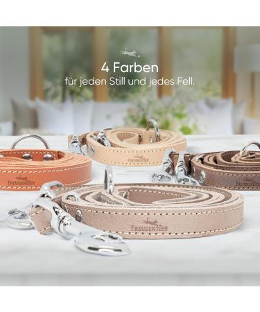 Freudier 2m Adjustable Dog Leash | Premium Certified Leather | Stylish Amstelpark Collection (Cognac 25mm) | Made in Holland - Buy Online on GoSupps.com