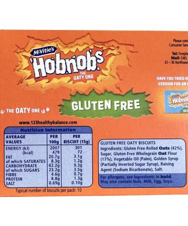 McVitie's Gluten Free Hobnobs 4X 150g Multipack - Gluten-Free Biscuits for Snacking - Buy Online on GoSupps.com