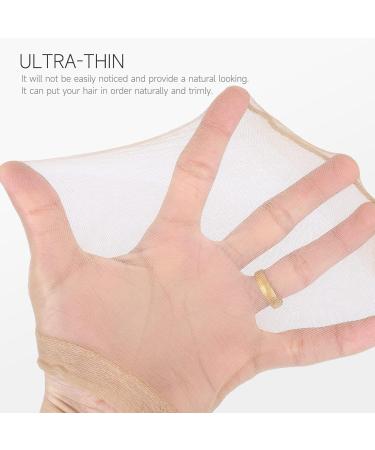 4pcs HD Wig Caps + 1 Elastic Band + 1 Hair Edges Brush Set | Invisible Stretchy Caps for Lace Front Wigs - Buy Online on GoSupps.com