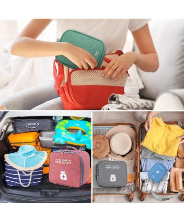 Buy Vavicrap Medication Bag - 2-Piece Portable Waterproof Travel Pharmacy Storage | Large & Small First Aid Bags for Home & Travel in Green - Buy Online on GoSupps.com