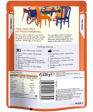 Buy BEN'S ORIGINAL Basmati Rice Express 6 Packs (6 x 220g) Premium Quality International Shipping Available - Buy Online on GoSupps.com