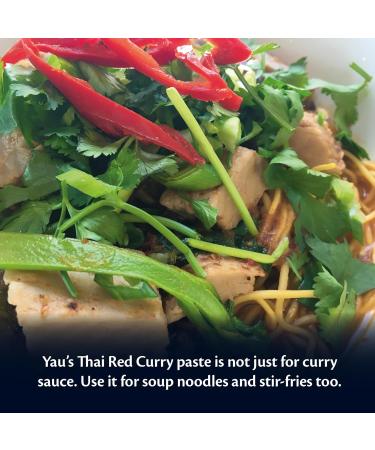 Yau's Thai Red Curry Paste Traditional Mild Curry Paste Vegan Soy-Free and Gluten-Free Spicy Marinade and Pesto Easy and Tasty Chinese Red Curry Paste 3 x 280g - Buy Online on GoSupps.com