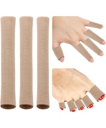 Buy Sibba 3-Piece Gel Toe Pillow Tubes | Breathable Toe Protectors & Cushions for Pain Relief | Sizes S M L | Chicken Eye Relief Skin Tone Options - Buy Online on GoSupps.com