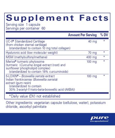 Pure Encapsulations Joint Complex - 60 Capsules | Supports Joint Mobility, Comfort & Cartilage Health | Once-Daily Supplement - Buy Online on GoSupps.com