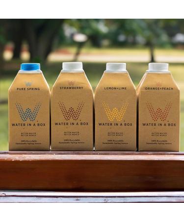 Water in a Box Flavoured Pure Spring Water 12 x 500ml Cartons | 100% Recyclable Packaging | Sustainably Sourced - Better Water for a Better World (Pure Spring) Pure Spring 6.00 l (Pack of 1) - Buy Online on GoSupps.com