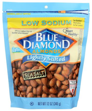 Blue Diamond Almonds Lightly Salted Heart Healthy 12 Ounces by Blue Diamond Almonds