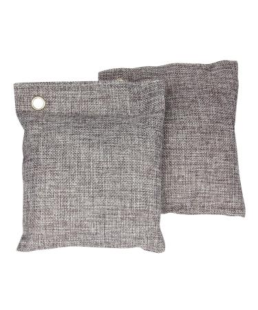 Bluefox I air purifier bamboo 2 x 200g i Aktzuhuchter Active carbon I air freshener & odor remover bamboo -activated coal i biological dehumidifier i smell neutralizer i gray 200g 1 piece (2 pack)