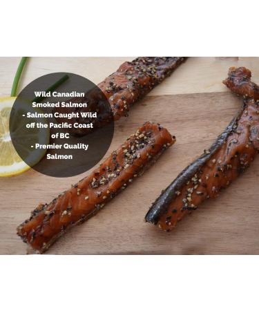 Indian Candy Maple Smoked Wild British Columbia Salmon Fish from Canada Candied and Cured in Maple Syrup (2 Lbs) - Buy Online on GoSupps.com