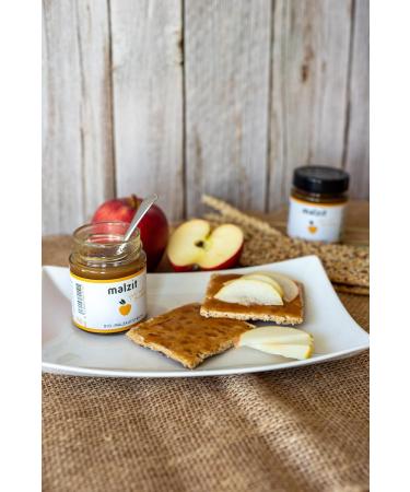 Malzit Apple Spread (6 x 150g) - Organic & Vegan Barley Malt Bread Spread | Low Sugar Alternative to Honey & Jam - Buy Online on GoSupps.com