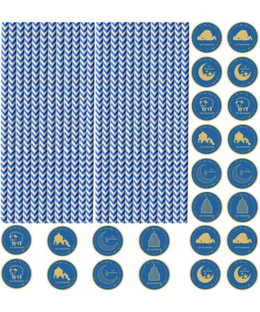Eid Paper Straw Decor - Eid Paper Straws Eid Decorations Straws - Supplies Decorative Straws Drinking Straws Buogint - Buy Online on GoSupps.com
