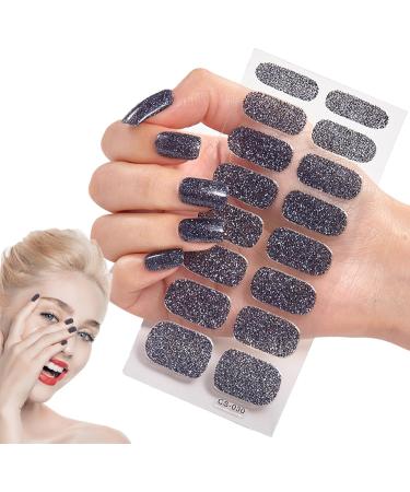 Nail Gel Strips Semi-Cured Gel Nail Strips Long Lasting Full Nail Polish Sticker Easy To Apply Gloss Nail Strips Peel And Stick Nail Wraps Remove Gel Nail Stickers Cs030 - Buy Online on GoSupps.com