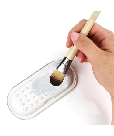 EcoTools Custom Match Makeup Brushes Set - Liquid Foundation & Mix Palette - 2 Brushes for Flawless Application - Buy Online on GoSupps.com
