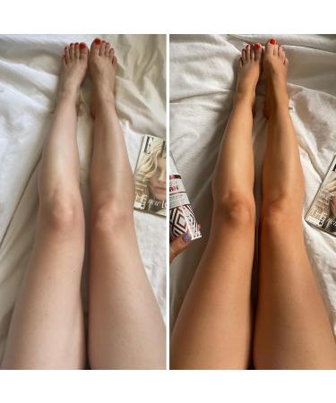 Skinny Tan Wonder Serum - Iridescent Guide Color Develops in 6-8 Hours Enriched with Aloe Vera & Vitamin E Blurs Redness Ideal for Dry Skin Medium-Dark 4.9 OZ (145ml) - International Shipping Available - Buy Online on GoSupps.com