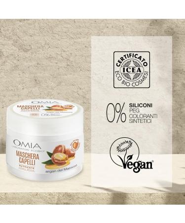  Omia Omia Eco Bio Hair Mask with Argan Oil Restructuring Treatment for Dry and Dull Hair Mask for Frequent Washing Restructuring Action Silicone and SLES Free 250 ml - Buy Online on GoSupps.com