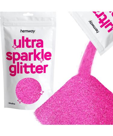 Hemway Baby Pink Ultrafein/Extra Fine Glitter 100g 3 5 Unzen Cosmetic Sicher 1/128" .008" 0 2mm Baby Pink Iridescent Ultrafine - 100g