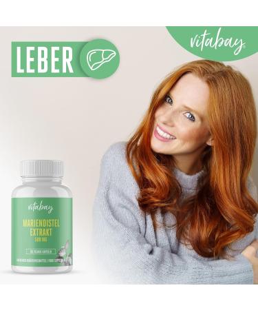 VITABAY Marienstisl Extract Capsules 500mg - 90 Vegan Capsules with 80% Silymarin - High-Dose Milk Thistle Supplement - Lab Tested for Quality - Buy Online on GoSupps.com